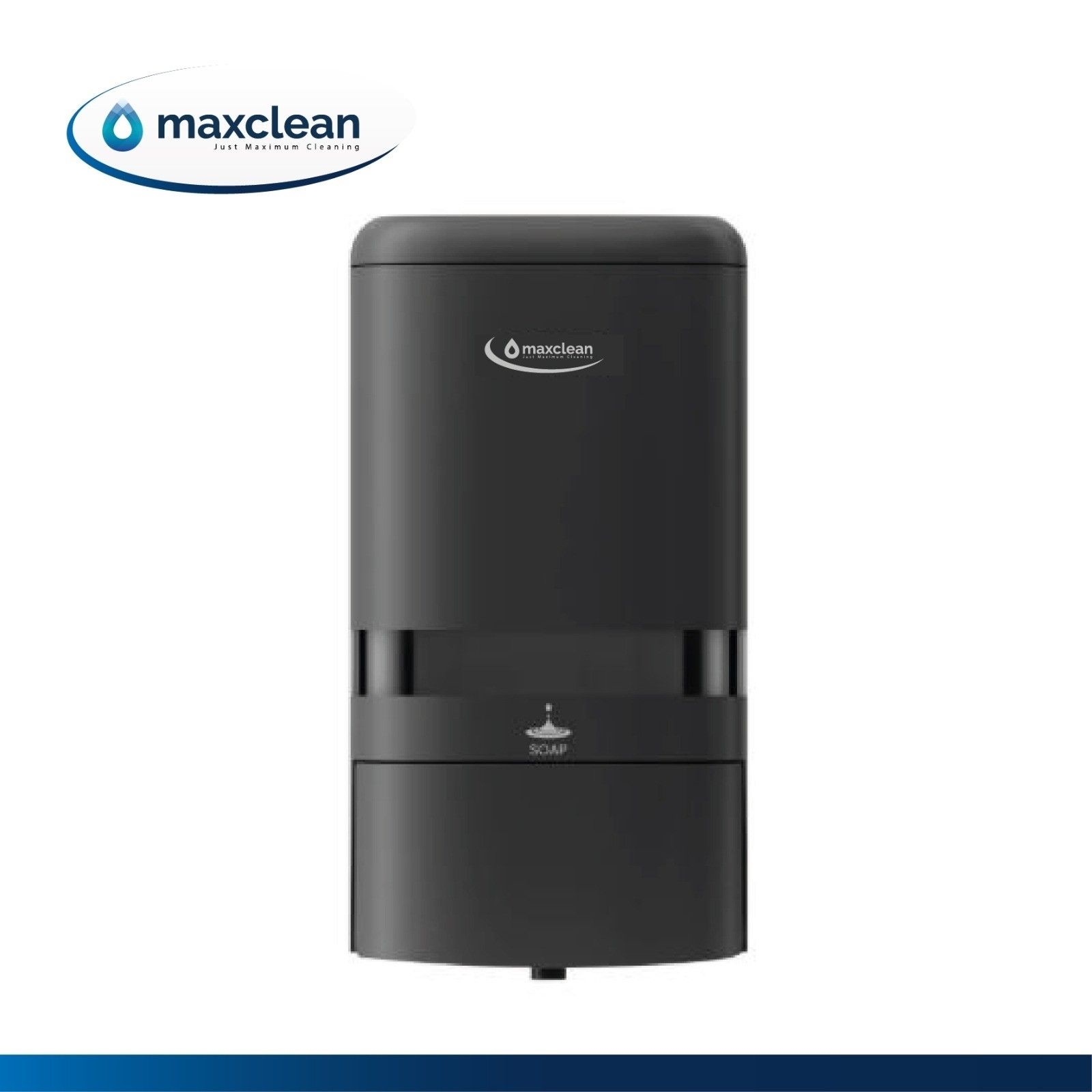 "Maxclean" Manuel Seifenspender Schwarz (1200ml)